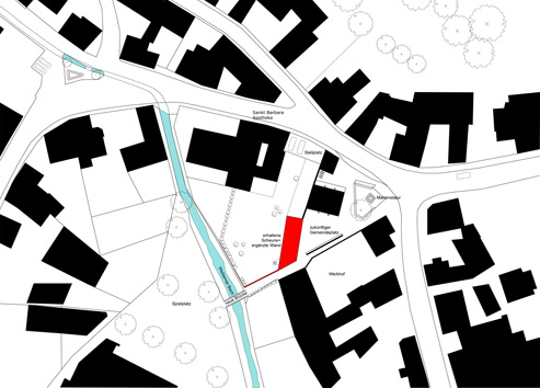 Schwarzplan mit Eingliederung in Kontext